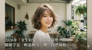 2026年「女生短髮」的最新趨勢｜關鍵字是「輕盈層次」與「自然線條」
